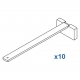 Square Smart fix 200mm Bracket Set in White and Silver (pack of 10) (made up of parts 11144 + 11137) Square Smart fix 200mm Bracket Set in White and Silver (pack of 10) (made up of parts 11144 + 11137)