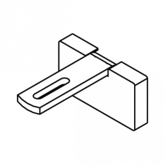 Square Smart fix 60mm Bracket Set Slotted for Metropole & Metroflat (made up of parts 11145 + 11137)