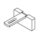 Square Smart fix 60mm Bracket Set Slotted for Metropole & Metroflat (made up of parts 11145 + 11137)