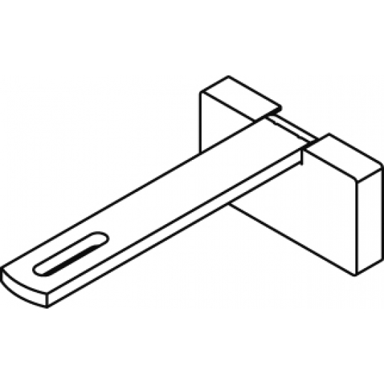 Square Smart fix 100mm Bracket Set Slotted for Metropole & Metroflat (made up of parts 11147 + 11137)