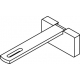 Square Smart fix 100mm Bracket Set Slotted for Metropole & Metroflat (made up of parts 11147 + 11137)