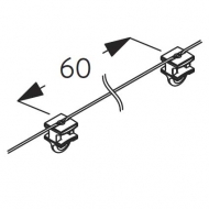 Wave 2C glider-cord 60mm pitch in White or Black Wave 2C glider-cord 60mm pitch in White or Black