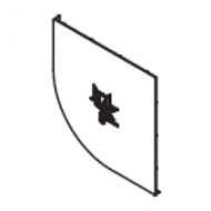 Bracket cover round right 110mm (Each) Bracket cover round right 110mm (Each)