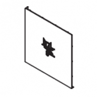 Bracket cover square right 110mm (Each) Bracket cover square right 110mm (Each)