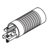 Groove Cylinder Finial with mounting bracket for 30mm Corded Pole's (Each) Groove Cylinder Finial with mounting bracket for 30mm Corded Pole's (Each)