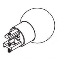 Glass Ball Finial set with mounting bracket for 30mm Corded Pole's (Each) Glass Ball Finial set with mounting bracket for 30mm Corded Pole's (Each)