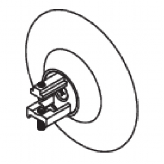 Ellipse Finial with mounting bracket for 30mm Corded Pole's (Each)