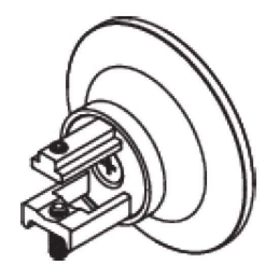 Taper Finial set with mounting bracket for 30mm Corded Pole's (Each)