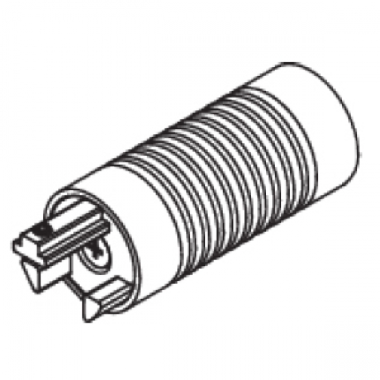 Groove Cylinder Finial with mounting bracket for 30mm Hand Drawn poles (Each)