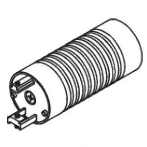 Groove Cylinder Finial with mounting bracket for 50mm Corded Pole's (Each)