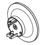 Taper Finial with mounting bracket for 50mm Corded Pole's (Each) Taper Finial with mounting bracket for 50mm Corded Pole's (Each)