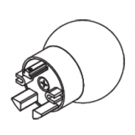 Glass Ball Finial with mounting bracket for 50mm Hand Drawn Pole's (Each) Glass Ball Finial with mounting bracket for 50mm Hand Drawn Pole's (Each)