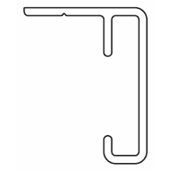 1225 Rail ONLY White (per metre)  (Obsolete) 1225 Rail ONLY White (per metre)  (Obsolete)