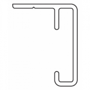 1225 Rail ONLY White (per metre)  (Obsolete)