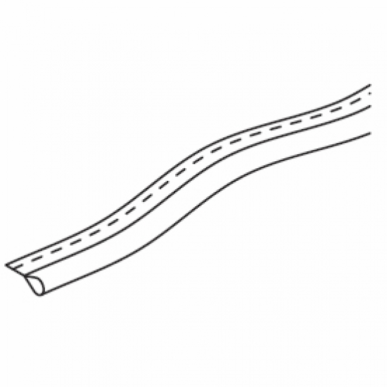 Tubular tape (per metre) White only