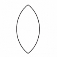 Oval wooden weight section (3 metre) (Discontinued)