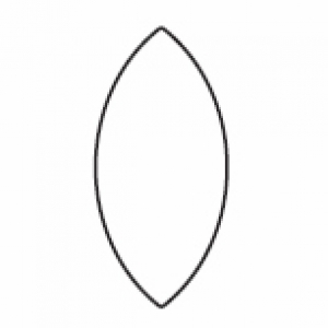 Oval wooden weight section (3 metre) (Discontinued)
