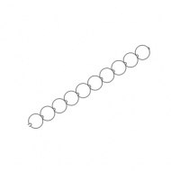 Plastic Chain White (per Metre) Plastic Chain White (per Metre)