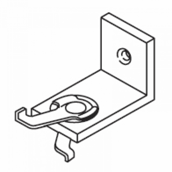 L' bracket A, with 2 rivetted clamps