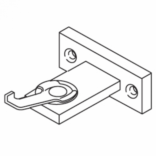 T' bracket A, with 1 rivetted clamp