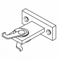 T' bracket A, with 2 rivetted clamps T' bracket A, with 2 rivetted clamps