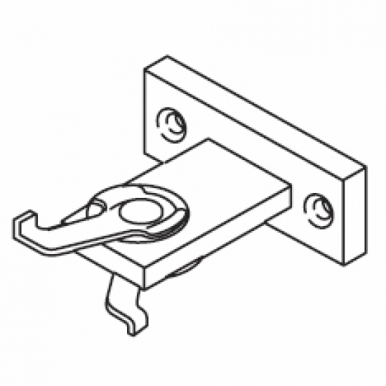 T' bracket A, with 2 rivetted clamps