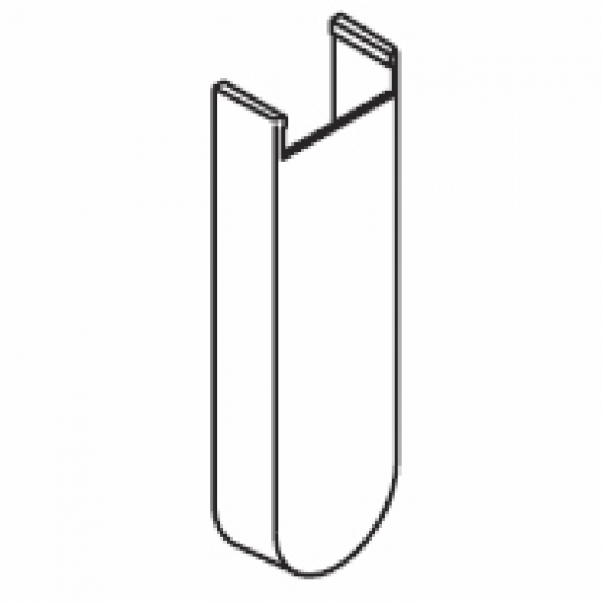 Long Extension Bracket Cover White (Obsolete)