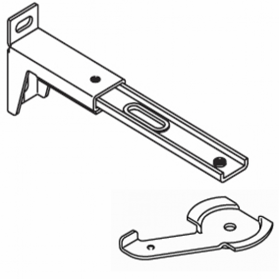 13cm - 16cm. adjustable extension bracket  with clamp (Each) (Obsolete)