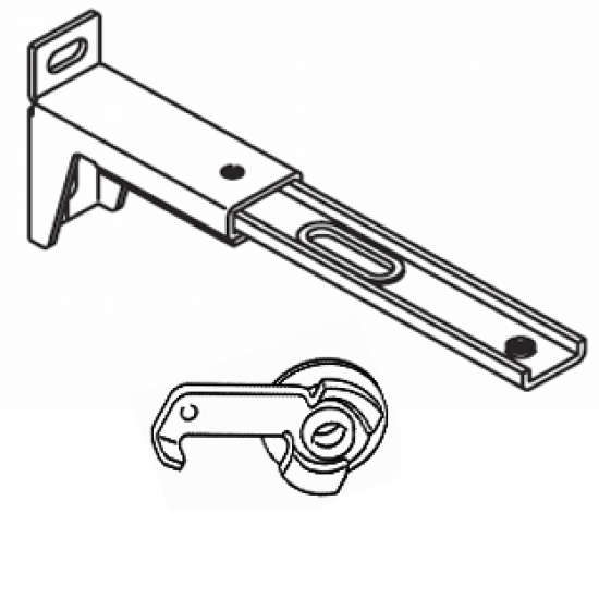 13cm - 16cms  adjustable extension bracket with clamp (Each) (Obsolete)