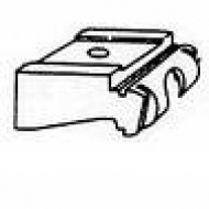 Universal nylon bracket (standard) in white OLD STYLE Universal nylon bracket (standard) in white OLD STYLE