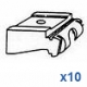 Universal nylon bracket (standard) in white OLD STYLE (pack of 10) Universal nylon bracket (standard) in white OLD STYLE (pack of 10)