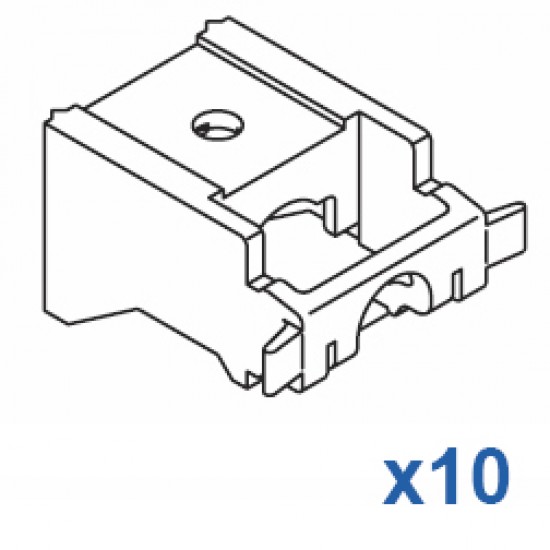 Universal nylon bracket (standard) (Pack of 10) Universal nylon bracket (standard) (Pack of 10)