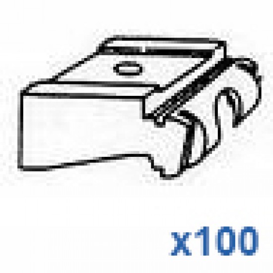 Universal nylon bracket (standard) in white OLD STYLE (pack of 100) Universal nylon bracket (standard) in white OLD STYLE (pack of 100)