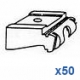 Universal nylon bracket (standard) in white OLD STYLE (pack of 50) Universal nylon bracket (standard) in white OLD STYLE (pack of 50)