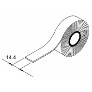 Plastic strip with adhesive 14.4mm (per metre) Plastic strip with adhesive 14.4mm (per metre)
