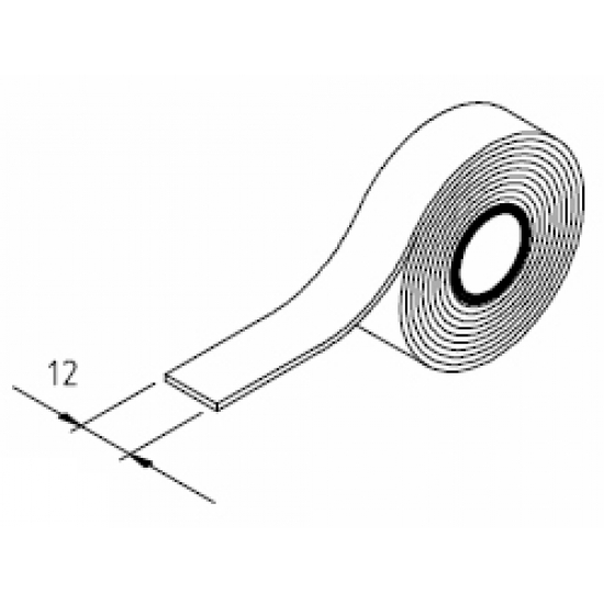 Plastic strip with adhesive 12mm (per metre) Plastic strip with adhesive 12mm (per metre)