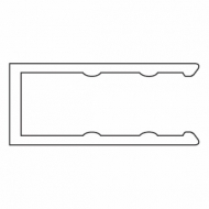 Side Profile (used with 4512 profile)  (per Metre)  (Discontinued) Side Profile (used with 4512 profile)  (per Metre)  (Discontinued)