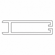 Side Profile (used with 4511 profile)  (per Metre)  (Discontinued) Side Profile (used with 4511 profile)  (per Metre)  (Discontinued)
