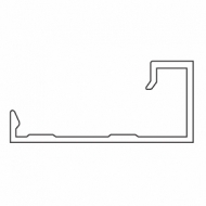 Side Profile (used with 4514 profile)  (per Metre)  (Discontinued) Side Profile (used with 4514 profile)  (per Metre)  (Discontinued)