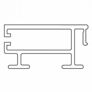 Side Profile (used with 4513 profile)  (per Metre)  (Discontinued) Side Profile (used with 4513 profile)  (per Metre)  (Discontinued)