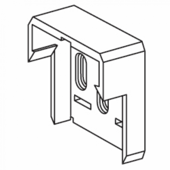 Plastic end bracket (for 4502)  (Discontinued)