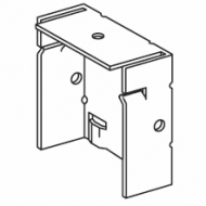 Steel bracket 73mm, Black or white  (Discontinued) Steel bracket 73mm, Black or white  (Discontinued)