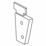 Right inside recess bracket (for 4502)  (Discontinued) Right inside recess bracket (for 4502)  (Discontinued)