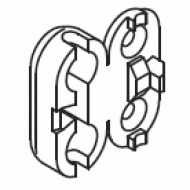 Clear plastic bead chain connector (Obsolete) Clear plastic bead chain connector (Obsolete)