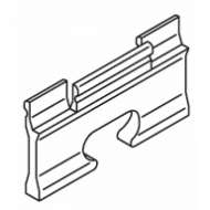 Wedge for recess profile in White or Black (Each) Wedge for recess profile in White or Black (Each)