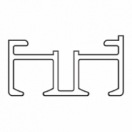 6003 Rail White for 2500 system (per metre) (Obsolete)