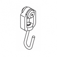 Roller glider with hook Roller glider with hook