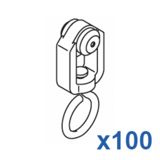 Roller glider with eye (Pack of 100) Roller glider with eye (Pack of 100)