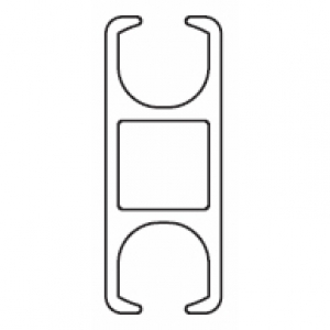 6109 Rail ONLY Silver (per metre) (Obsolete)