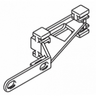 Plastic overlap arm in White or Black Plastic overlap arm in White or Black